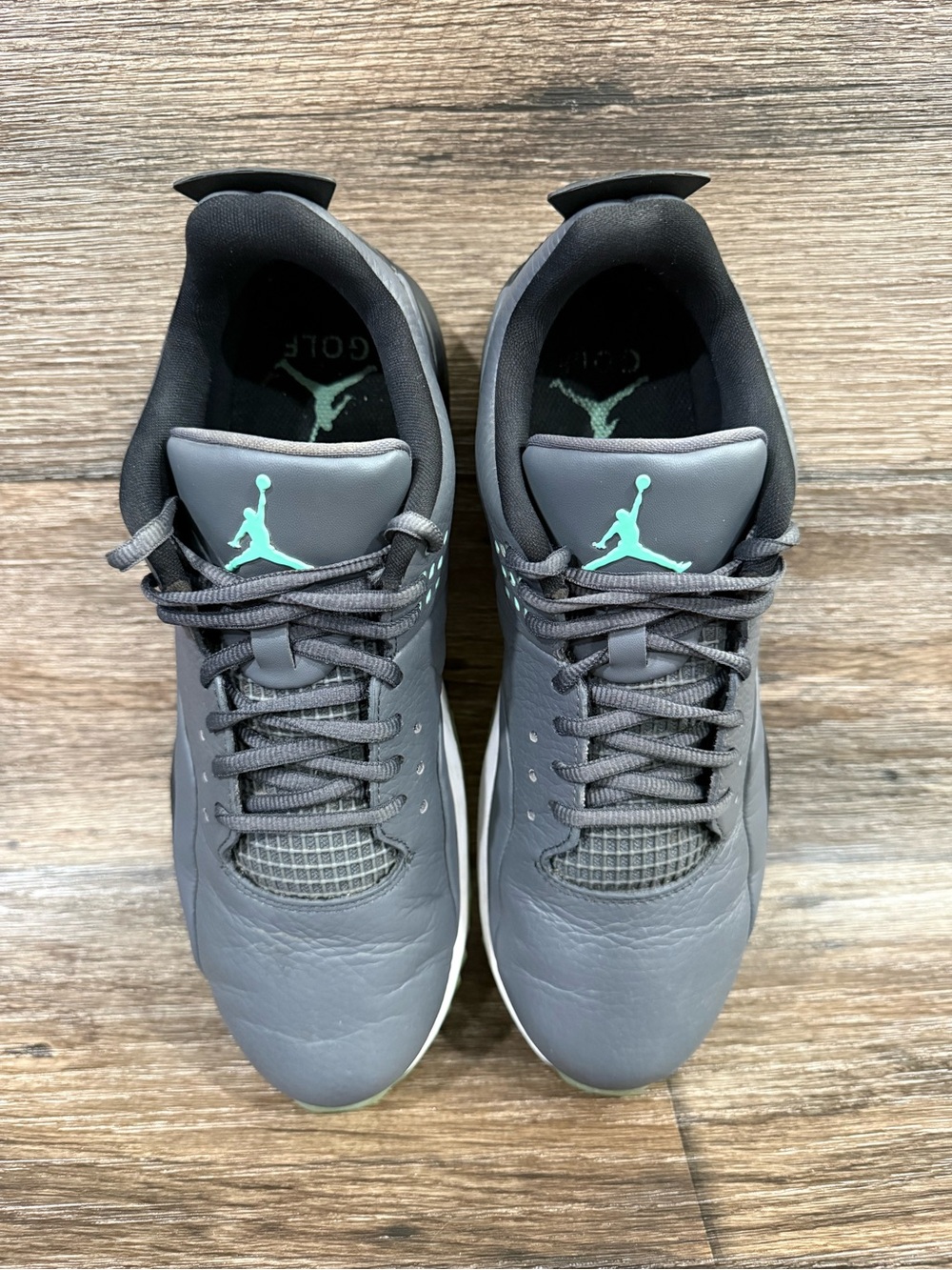 Nike Air Jordan ADG3 Mens Golf Shoes Dark Grey Green Glow Black Sz 9.5 - Picture 6 of 8